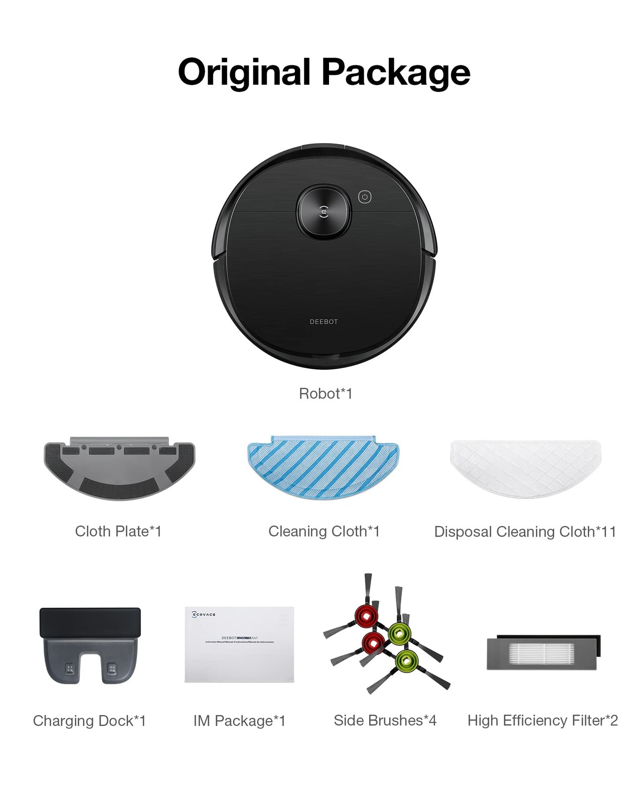 ECOVACS Deebot T8 AIVI Robot Vacuum Cleaner for Floors,Carpet, Vacumming