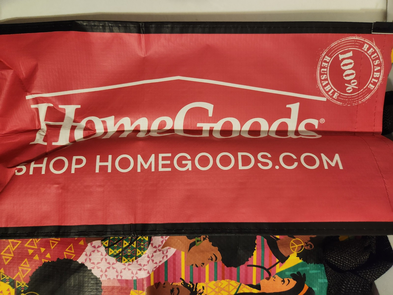 Homegoods African American Women Reusable Small Shopping Bag RUSB-#2 TA-43-943