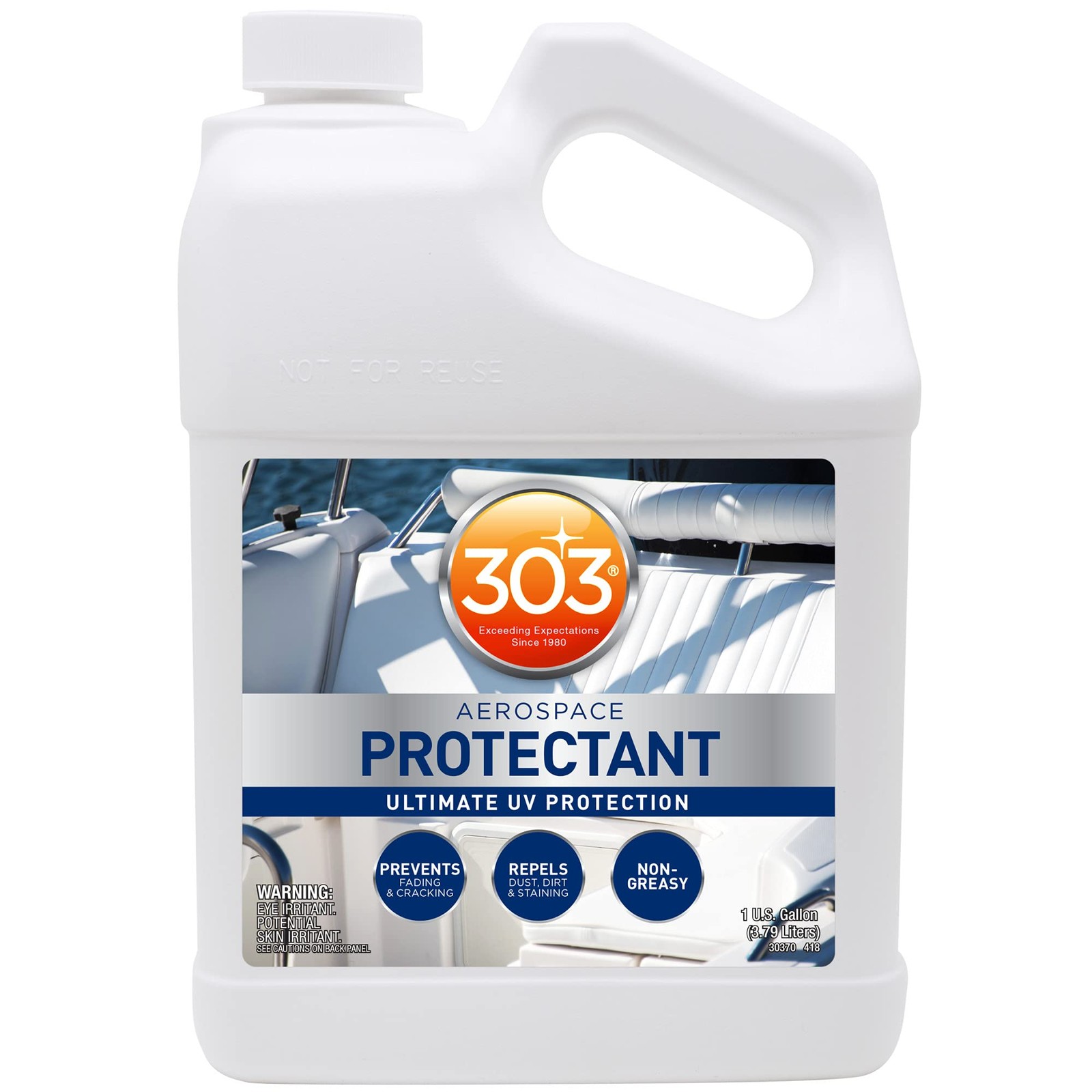 303 Marine Aerospace Protectant for Boat Vinyl, 128 Fl Oz (Pack of 1), White