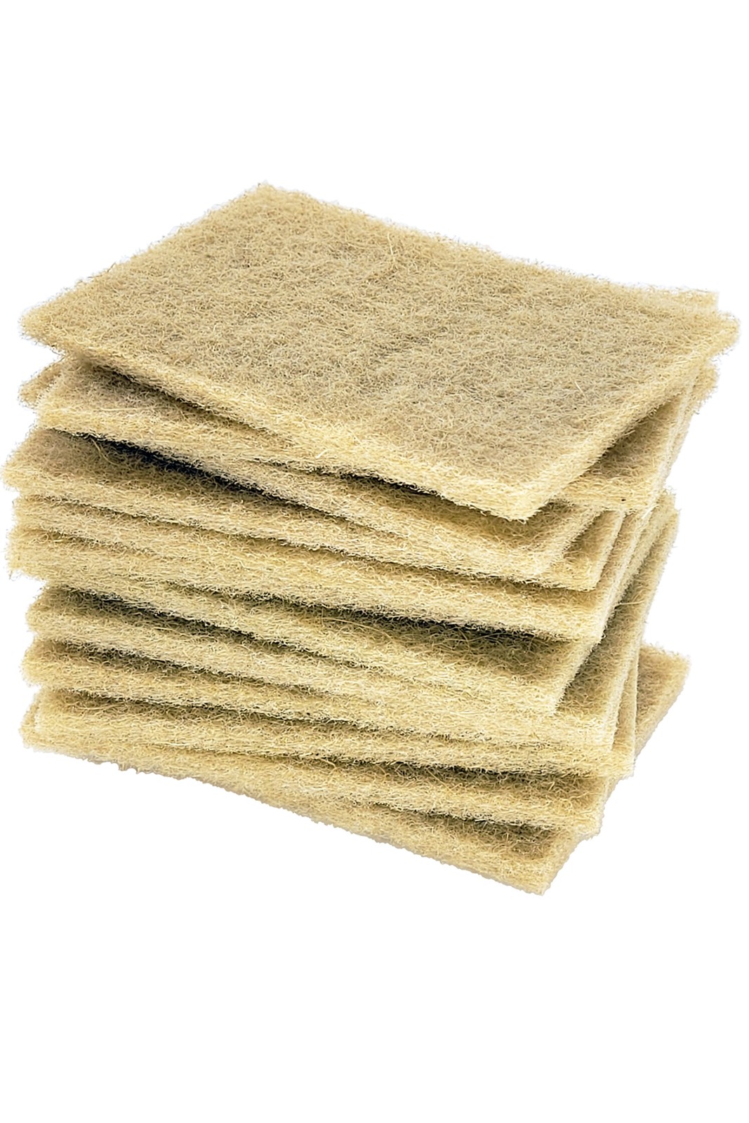 12-Pack Natural Fiber Sisal Scouring Pads – 100% Biodegradable Dish Scrub Pads