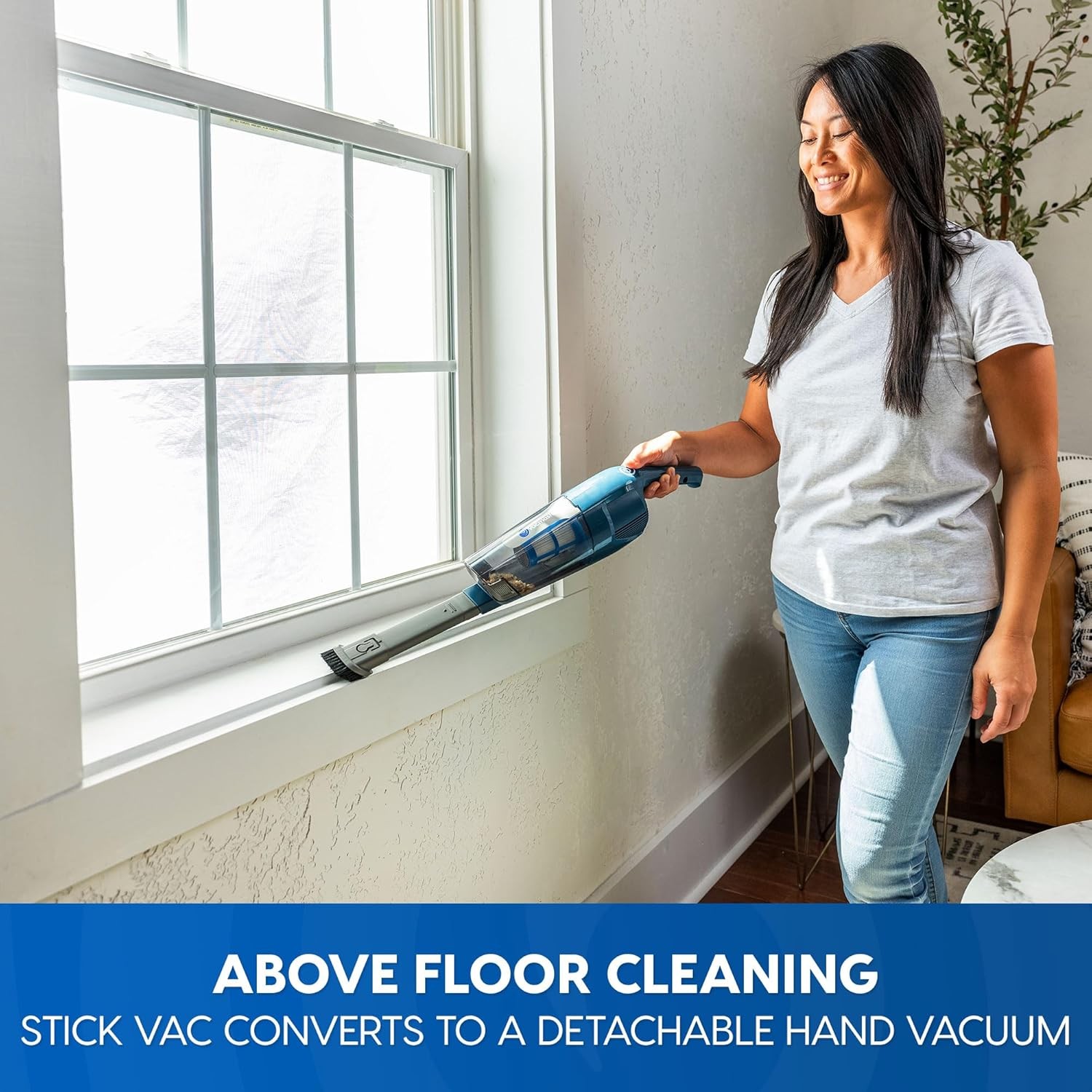 Vacmaster Portable 10.8V 2-in-1 Cordless Stick Lightweight Vacuum Cleaner