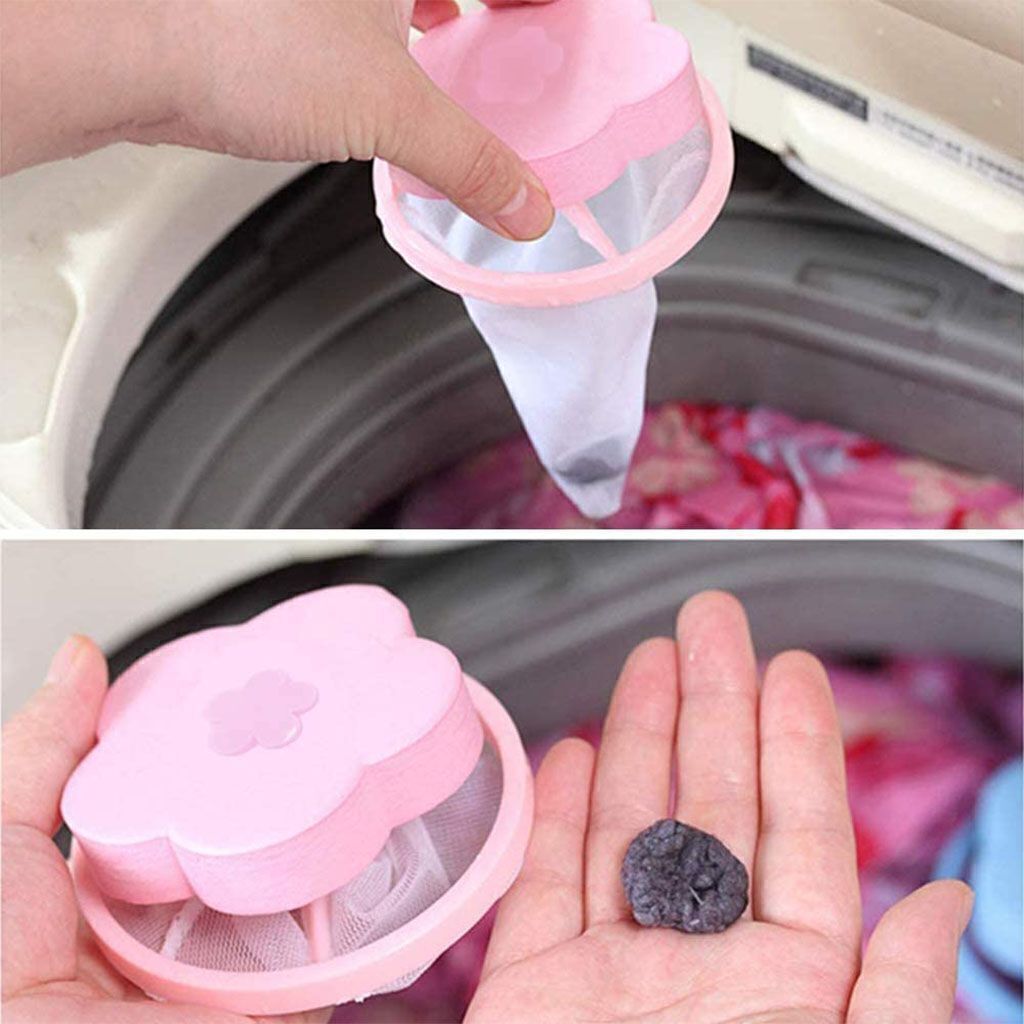 1-10x Floating Pet Fur Catcher Laundry Lint Pet Hair Remover For Washing Machine