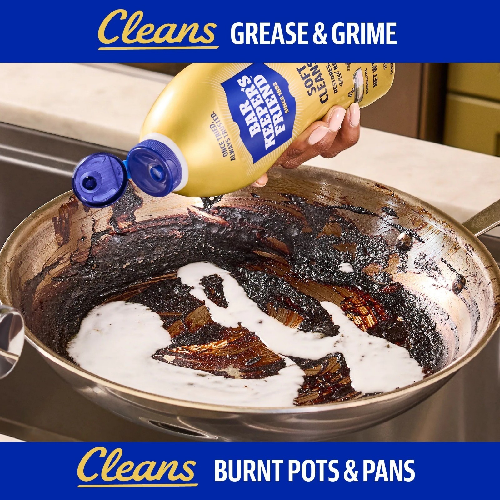 BAR KEEPERS FRIEND Soft Cleanser Liquid All-Purpose Cleaner – 26 oz