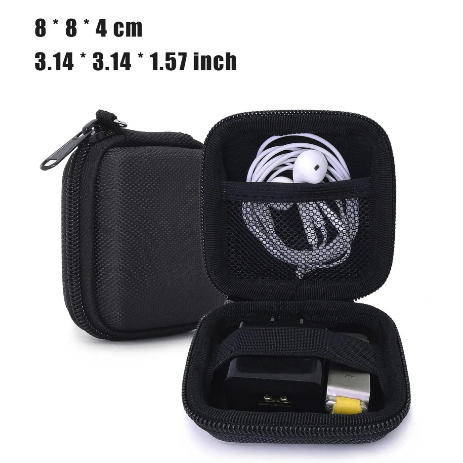 1pc Portable Cable Organizer Bag Earphone Charger Storage Case – NEW