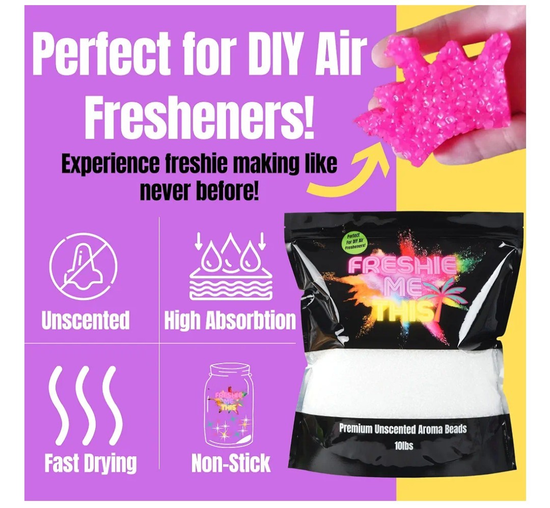 Premium Aroma Beads, 10lbs, 100% Unscented & Transparent Aroma Beads for Car