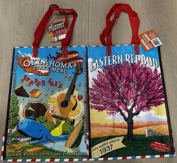 UPICK 1 💚 (52 Choices) Trader Joe’s NEW ECO REUSABLE GROCERY SHOPPING TOTE BAG