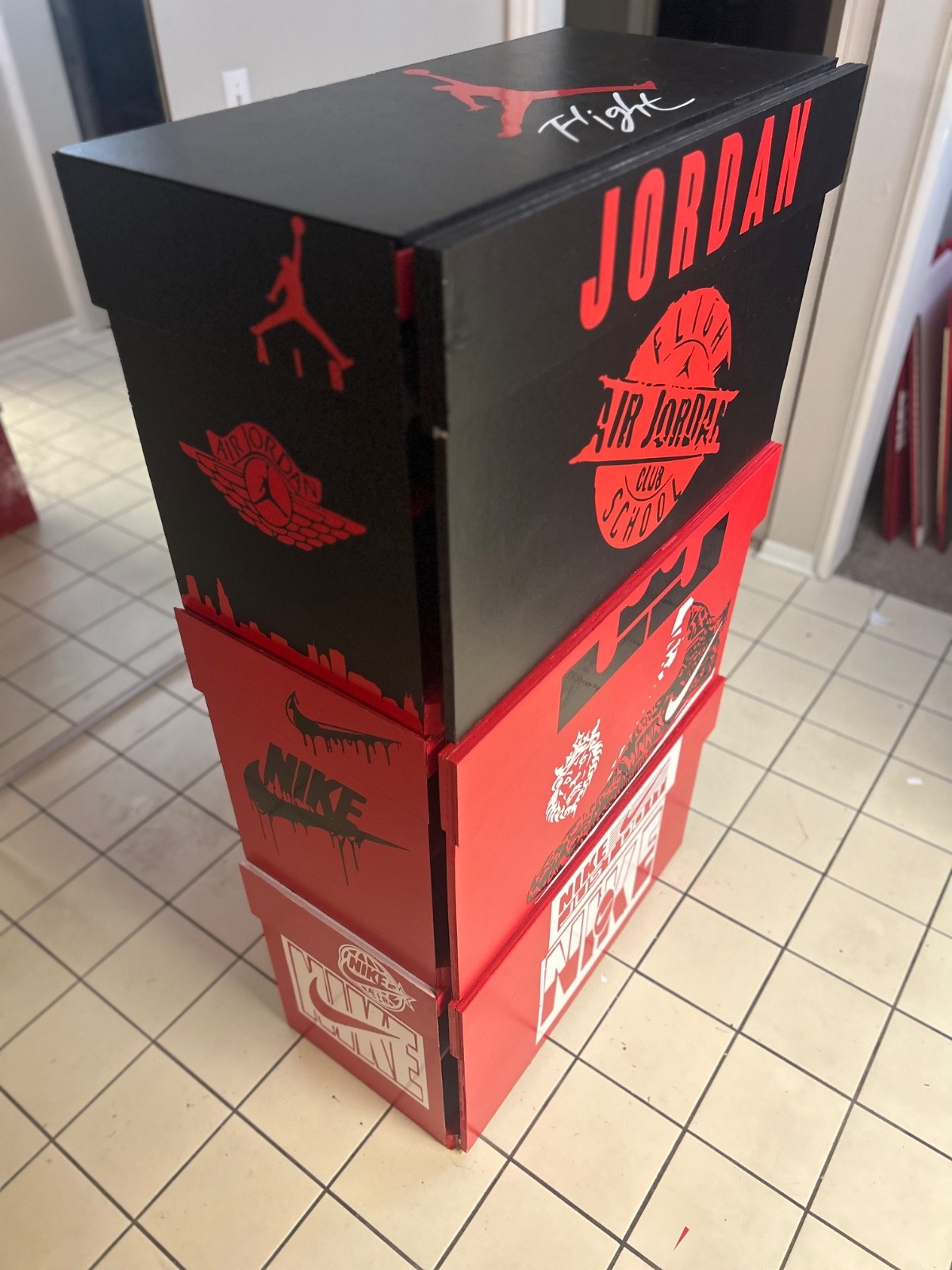 Custom Nike Jordan LeBron Sneaker Storage Box