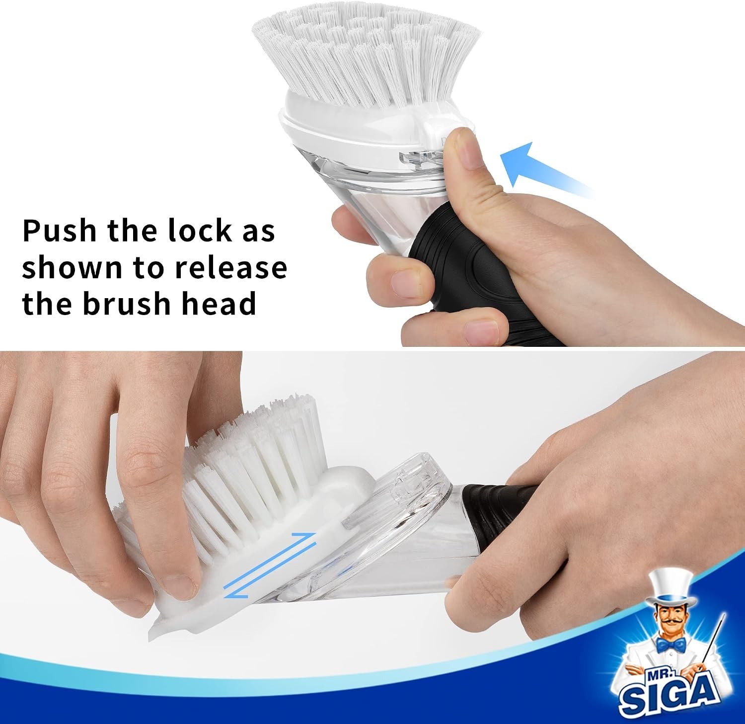 Soap Dispensing Dish Brush Storage Set, Kitchen Brush with Holder for Pot Pan…