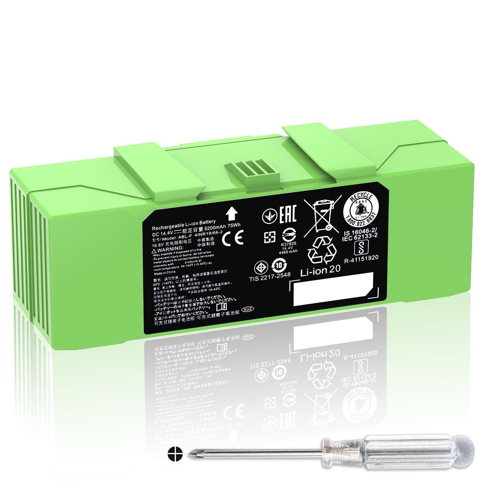 ABL F 75Wh Battery for iRobot Roomba i7 i7 j7 j7 7158 7150 7550 7558 i3 i3 3150