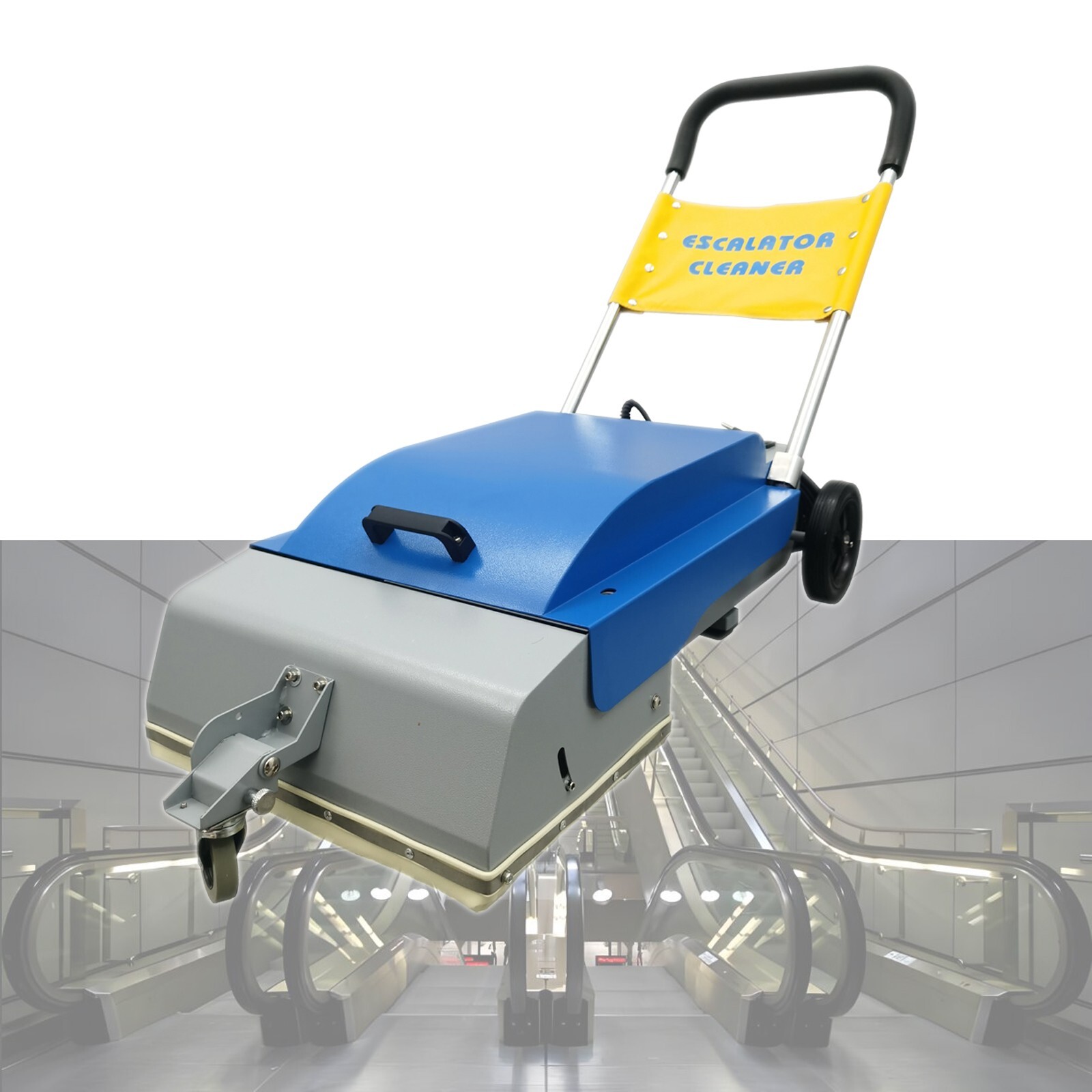 110V 1180W 17.7″ Automatic Escalator Cleaning Machine 5.3gal 39.4ft Cord