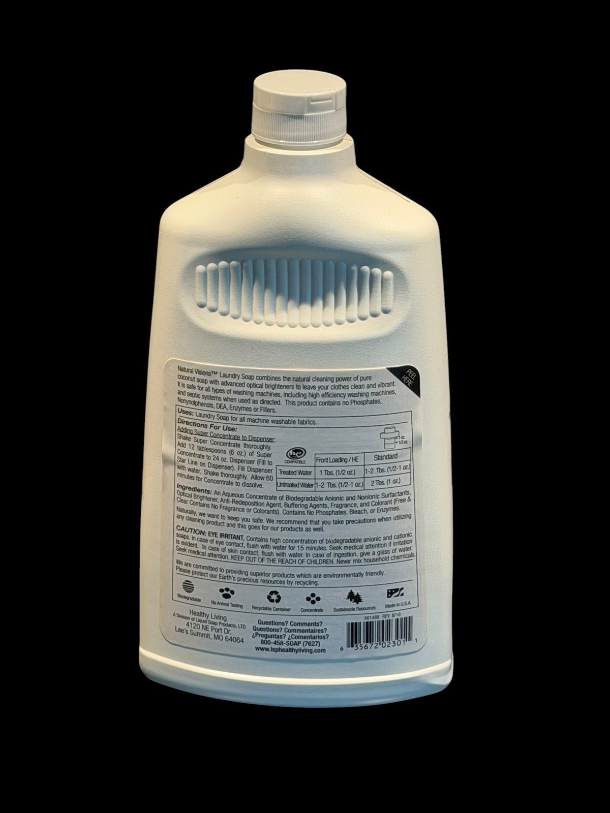 Natural Visions Ocean Breeze Laundry Soap Super Concentrated 33.8 oz