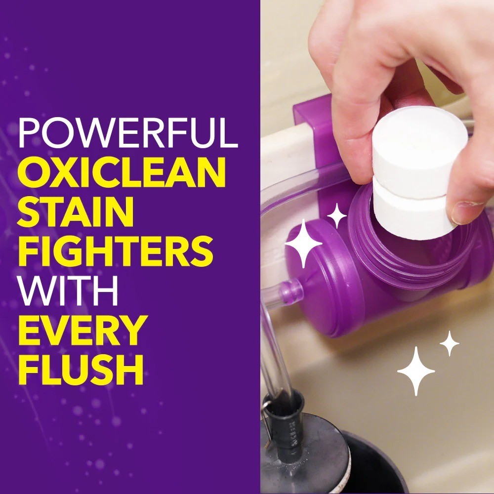 Kaboom Toilet Bowl Cleaner Kit Scrub Free Continuous Clean Toilet Cleaning