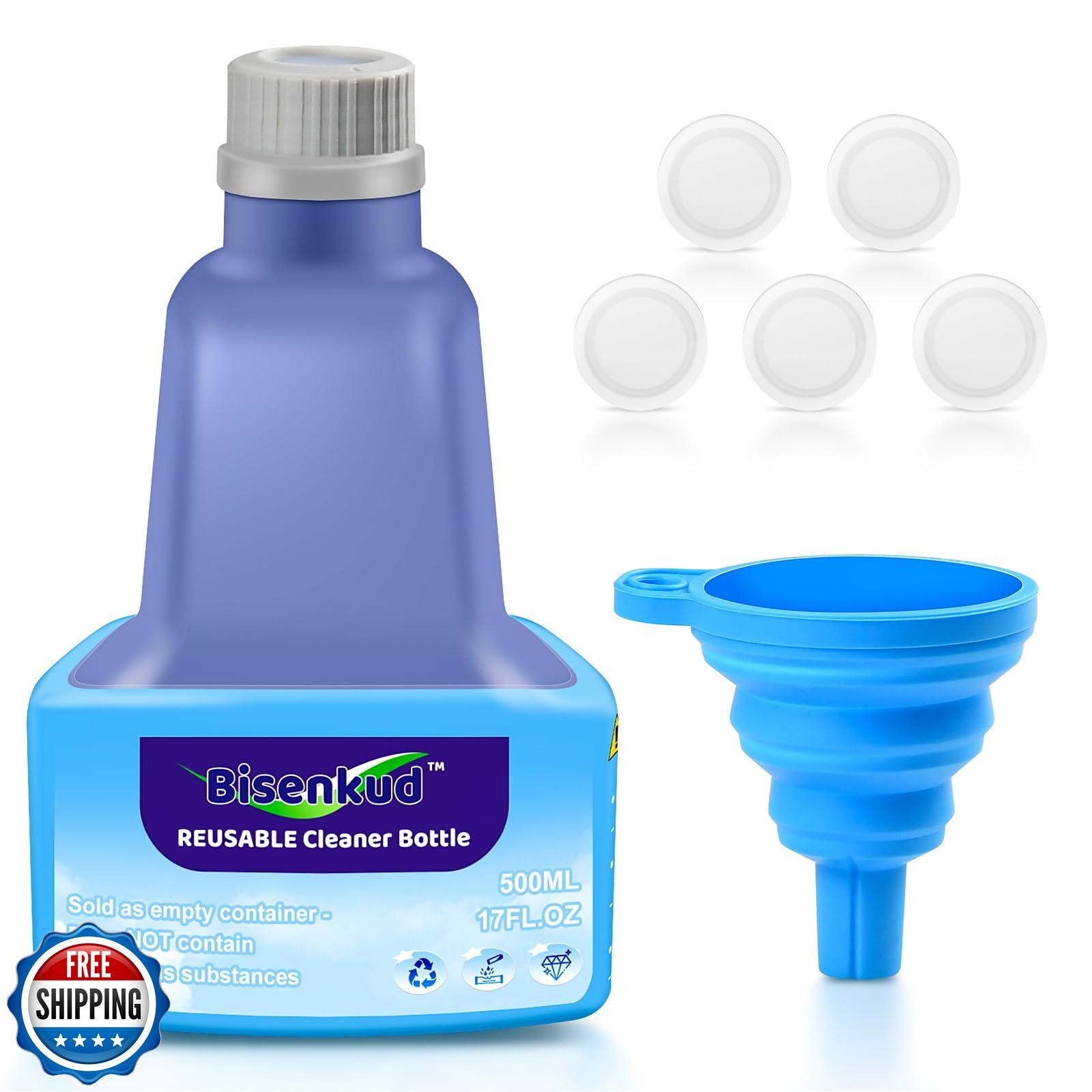 Bisenkud Refillable Bottle for Swiffer Wet Jet Mop – 500ml /17 FL OZ – Leak-P