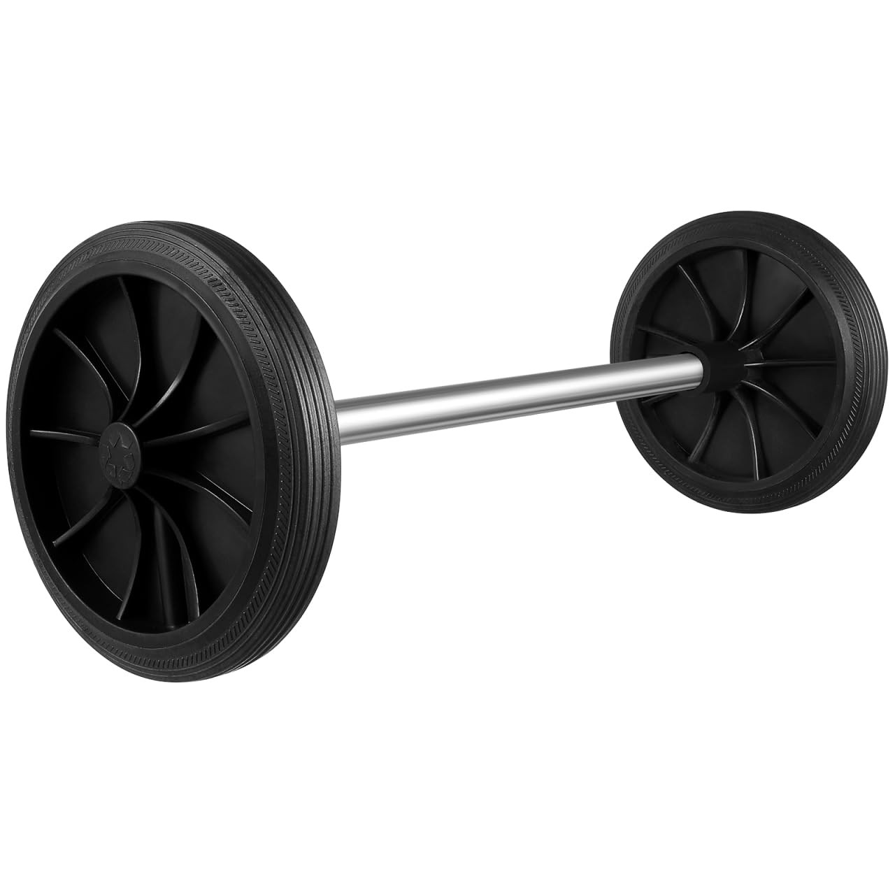 Garbage can Wheels 2 Pack 7.75 Inch Rubber Trash can Pulley with 18.90 Inch H…
