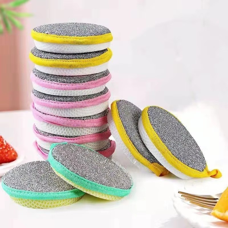 10Pcs Magic Scrub Sponge Double Sided Heavy Duty Dish Washing Kitchen Pad