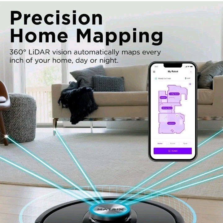 Shark Matrix Self-Emptying Robot Vacuum Home Mapping UR2360S Used