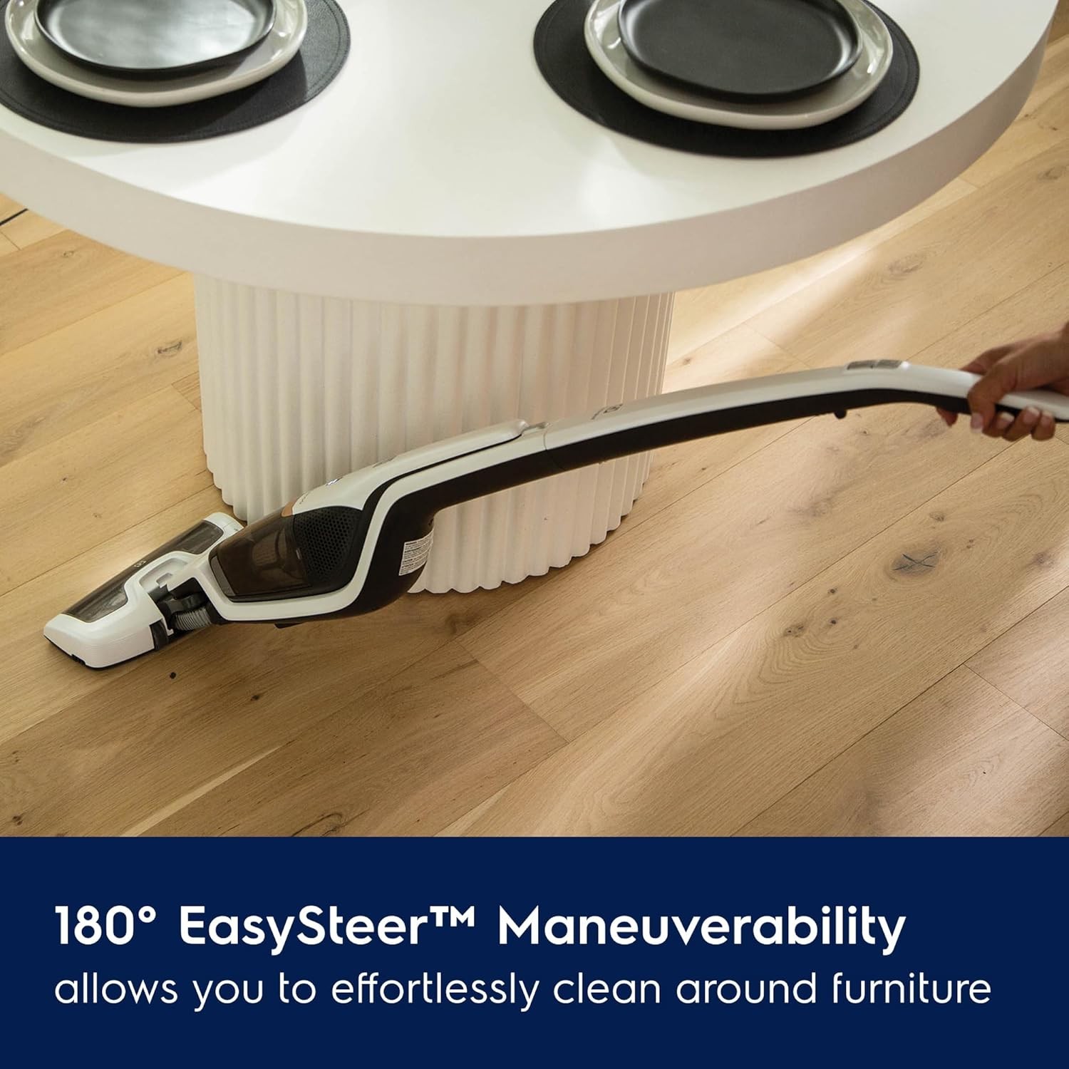 Ergorapido Cordless 2-in-1 Vacuum Cleaner with High Suction Power and 180° Ea…