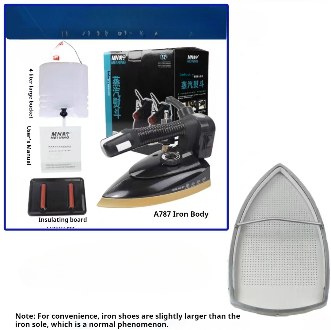 MN-787 Electric Bottle Iron Dual Steam Chamber Industrial Household Iron