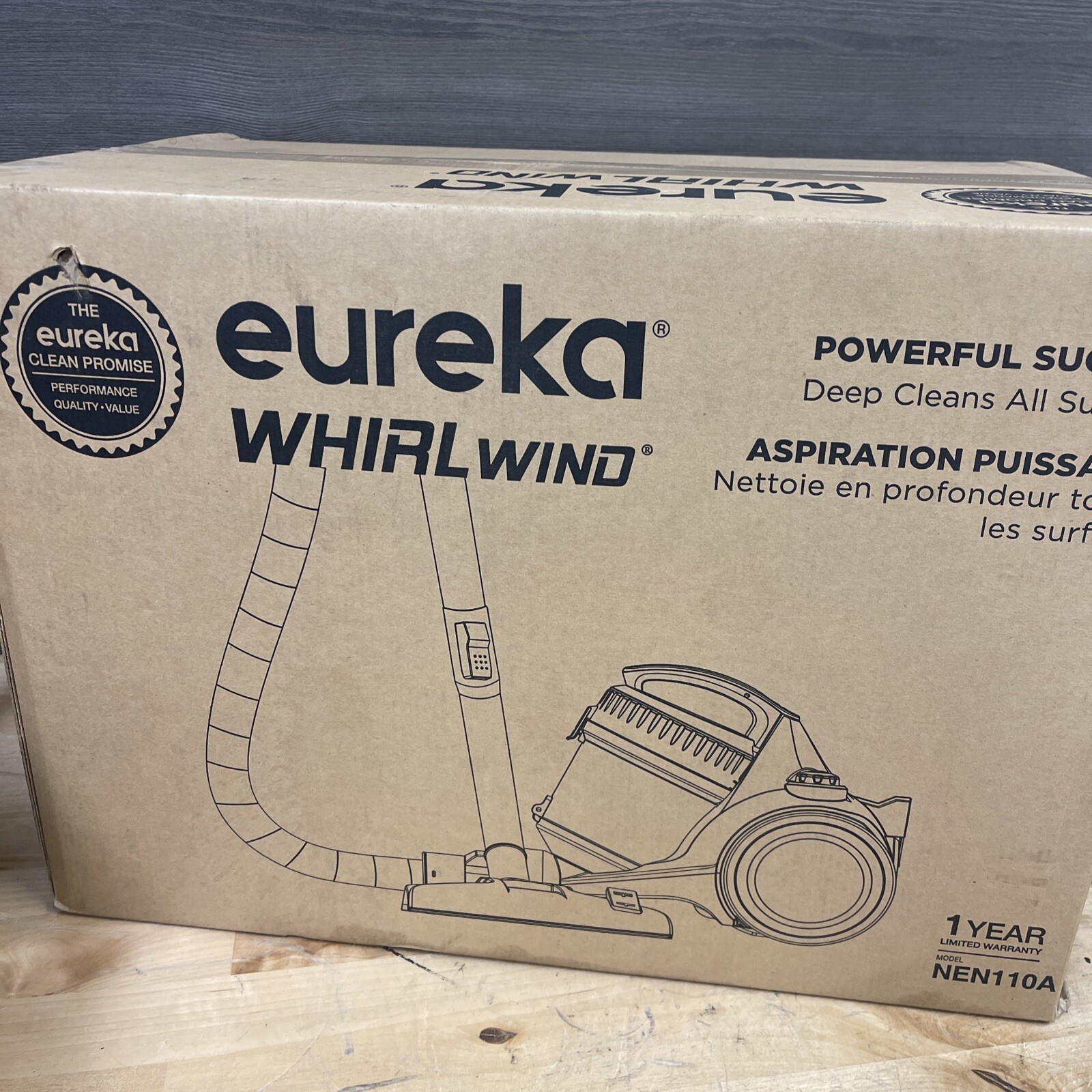 Eureka WhirlWind Bagless Canister 2.5L Vacuum Cleaner for Carpets and Hard Floor