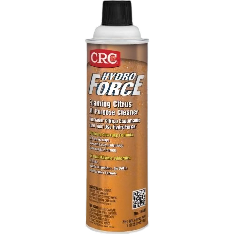 CRC 14400 Citrus Foam 2ct All Purpose Cleaner Degreaser Spray Non-Flammable 18oz