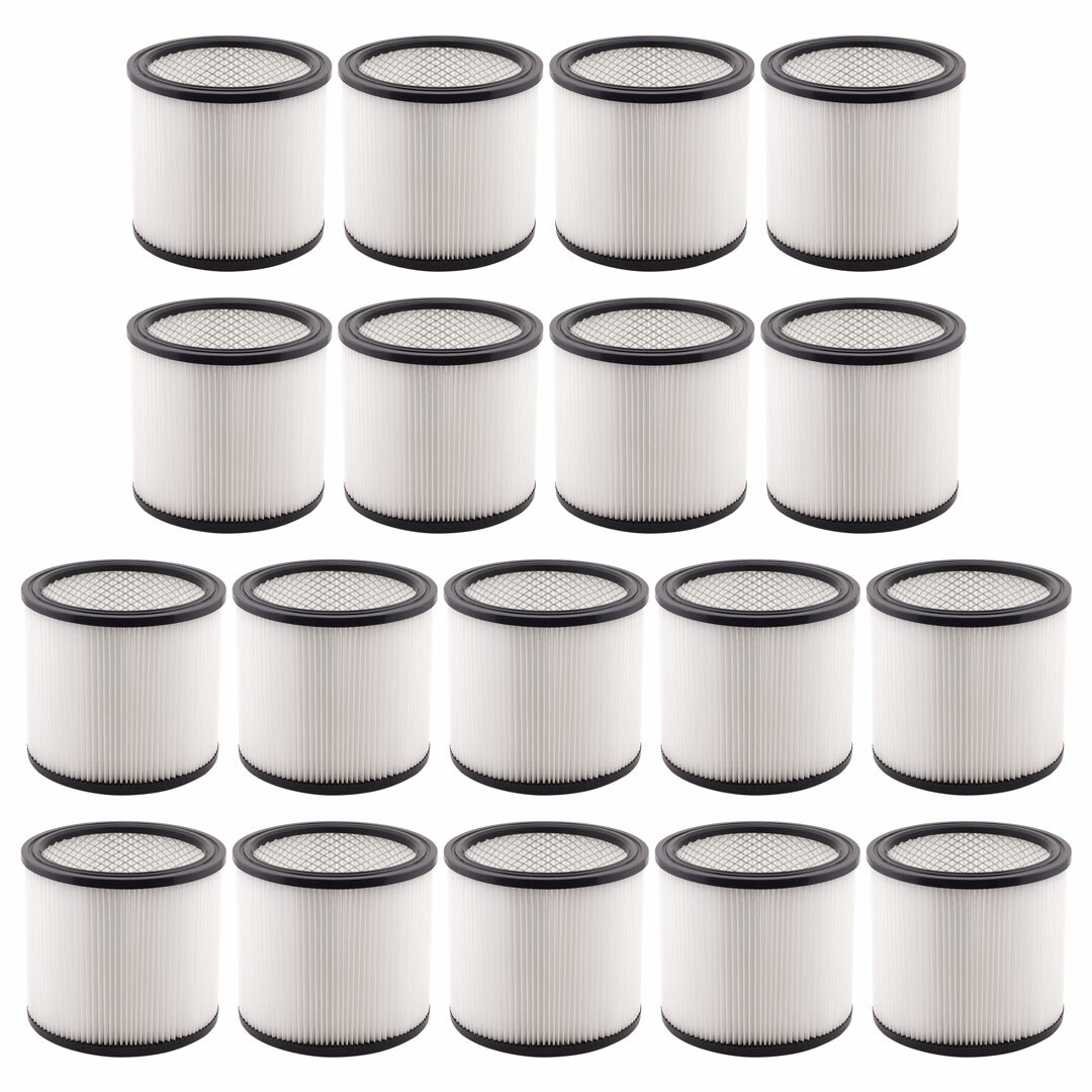 18 Pack Filter Cartridge 90304 90350 90333 Type U H12 with for Vac Wet Dry Vacs