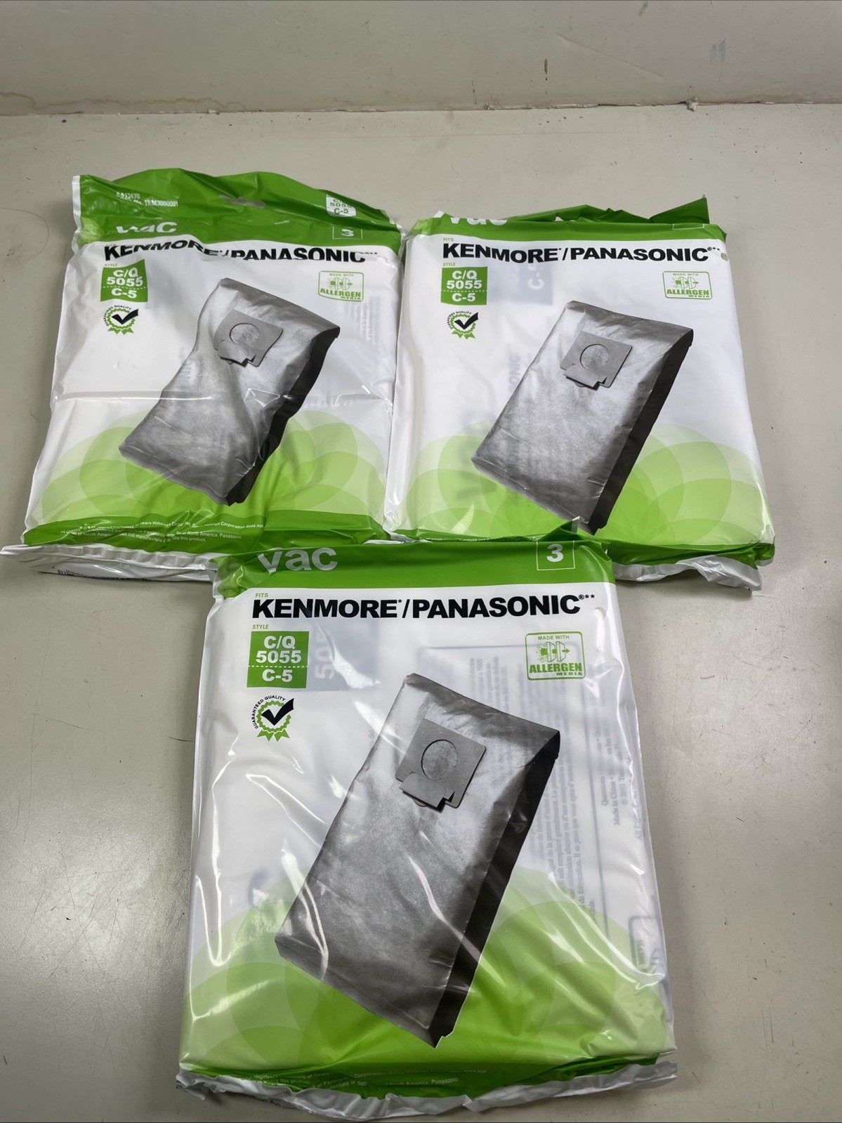 9 Vacuum Cleaner Bags for Sears Kenmore 5055 50557 50558 Panasonic C-5 C18 C Q