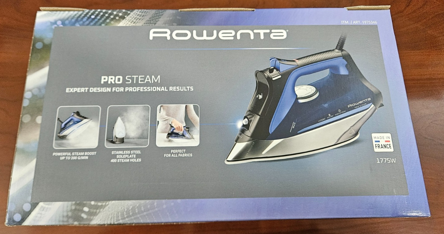 NEW Rowenta DW8302 U1/23A 120V 1775W Stainless Steel Pro Steam Iron Made France