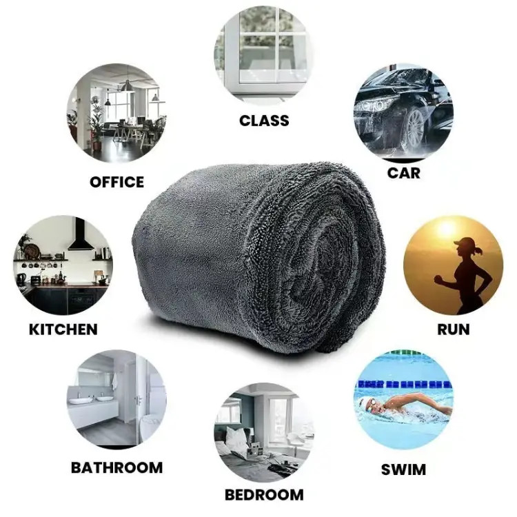 Ultra-Absorbent Drying Towel For Car&Truck, 1300GSM Premium Microfiber, 20*32″