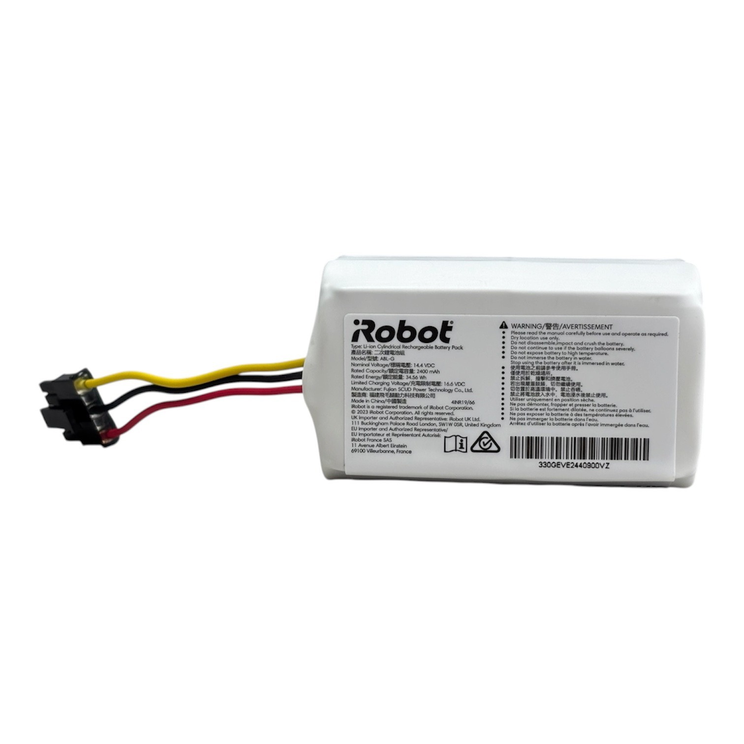 iRobot Roomba Essential RVG-Y1 RCC-Y1 Combo Robot Vacuum Battery ABL-G 2400mAh