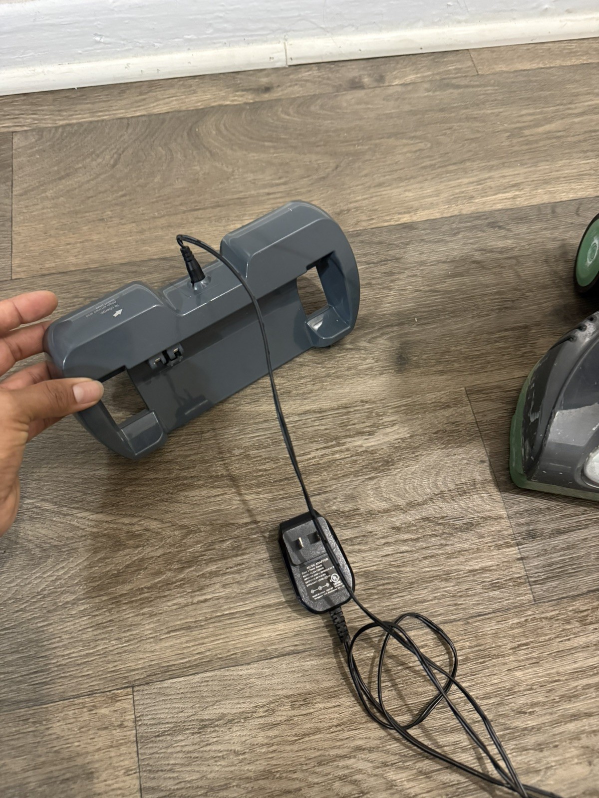 SharkFreestylePro cordless vacuum model SV1114recognizable by mint green accents