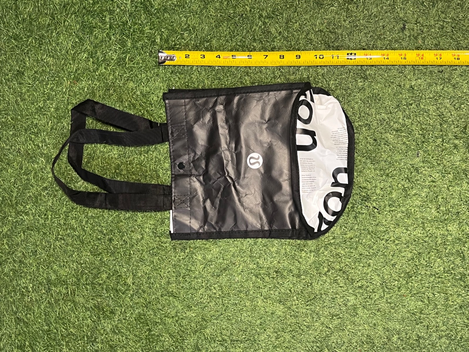 Lululemon Small Black And Large Red Reusable Shopping Bags (lot of 3)