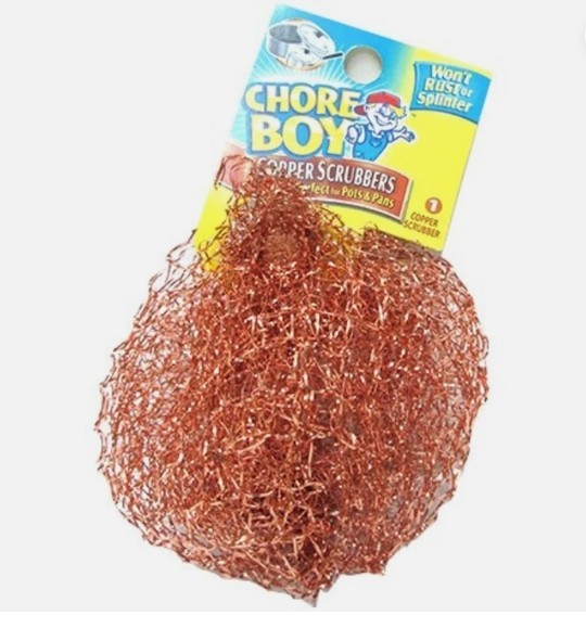 6 Pcs Chore Boy Copper Rust Free Scrubbers for Pot and Pans
