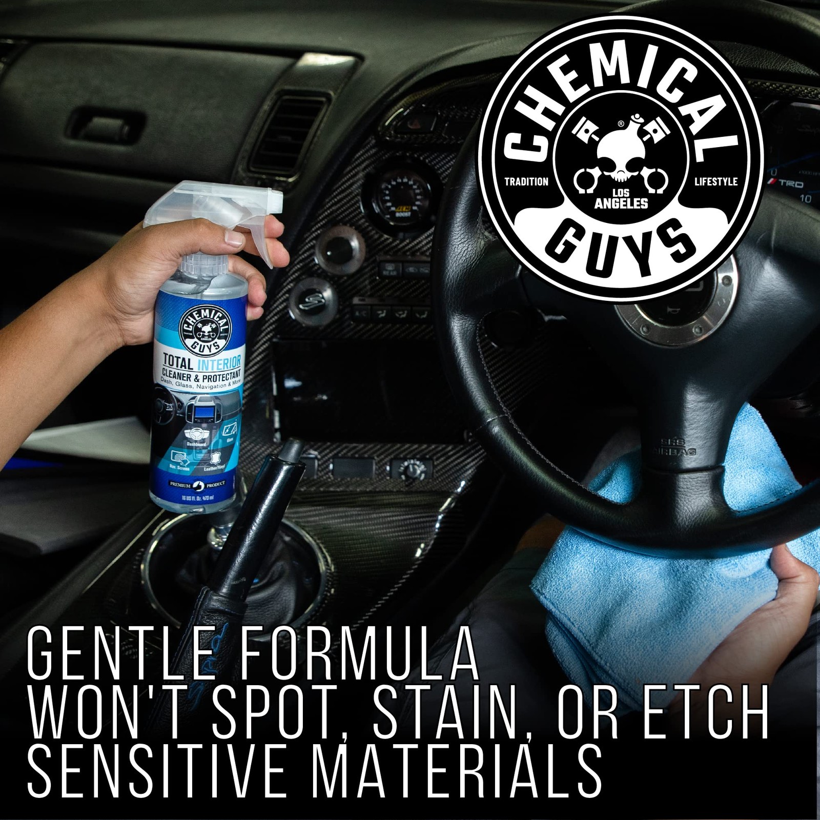 Chemical Guys, Total Interior Cleaner & Protectant, Leather & Vinyl, 16 oz