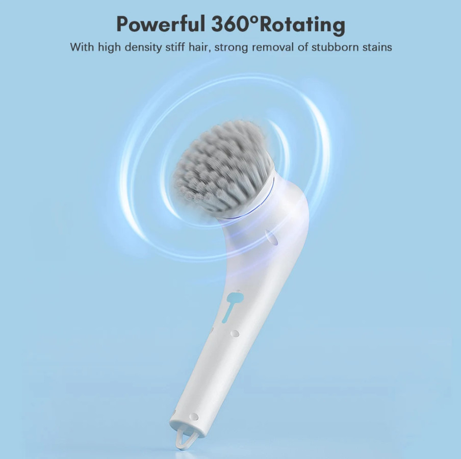 2 pack Electric Cordless Cleaning Brush Spin Scrubber Turbo Scrub Cleaner