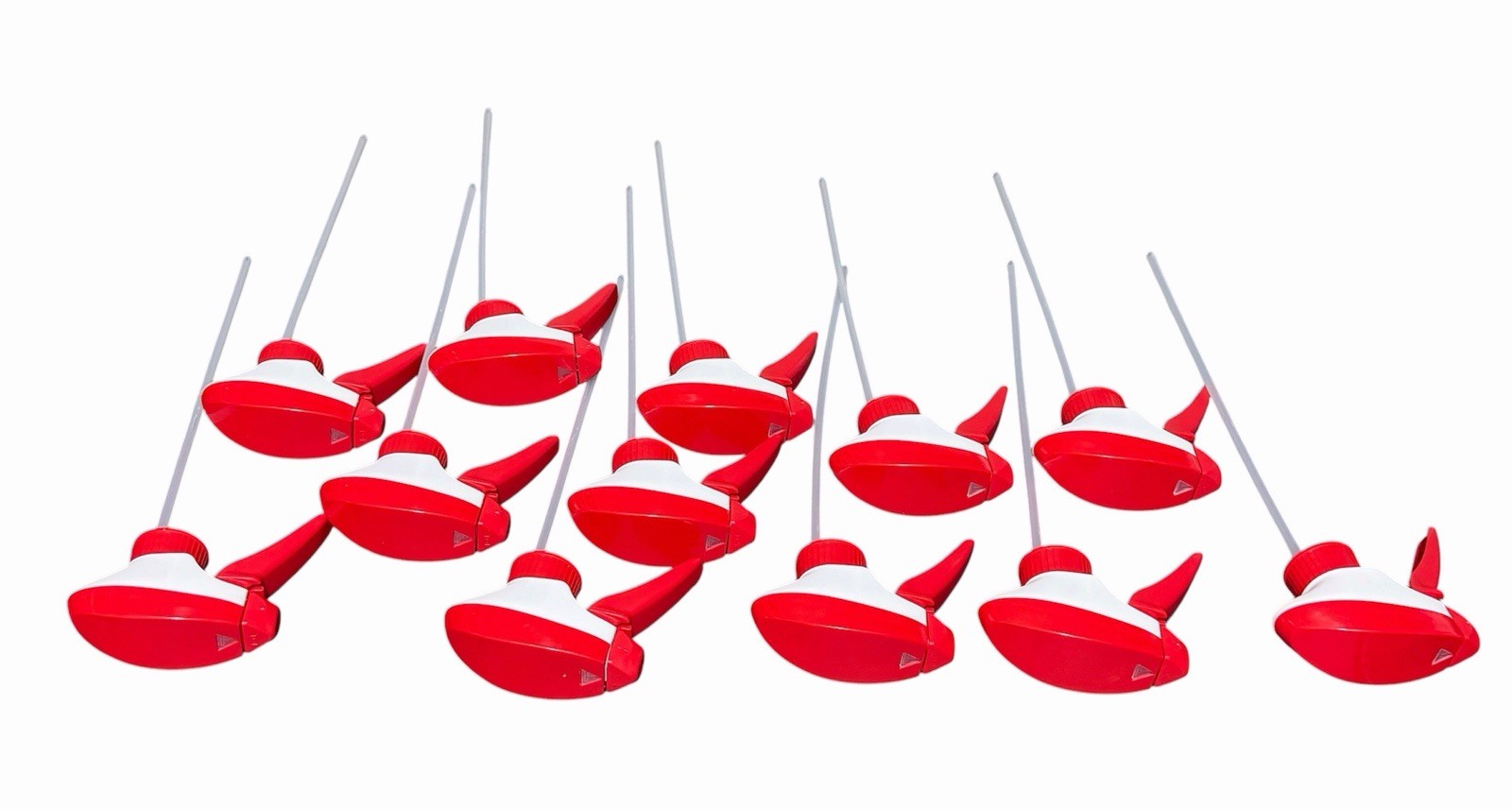 Trigger Sprayers, 12-Pack, Heavy Duty Chemical Resistant 8,16,32oz Nozzle Head