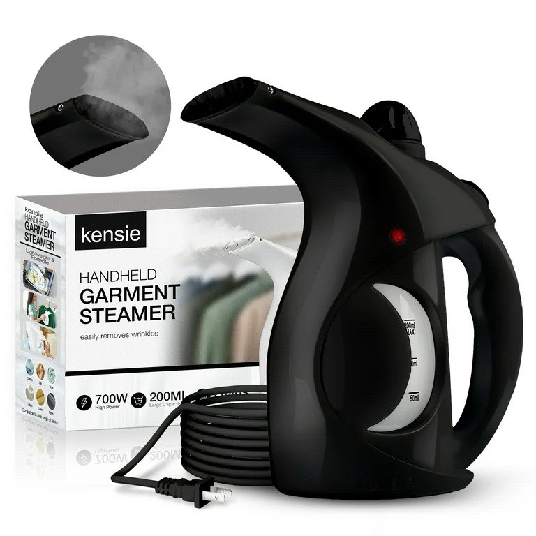Kensie Handheld Garment Steamer 700W 200mL Corded 2-Min Heat Auto Shut-Off