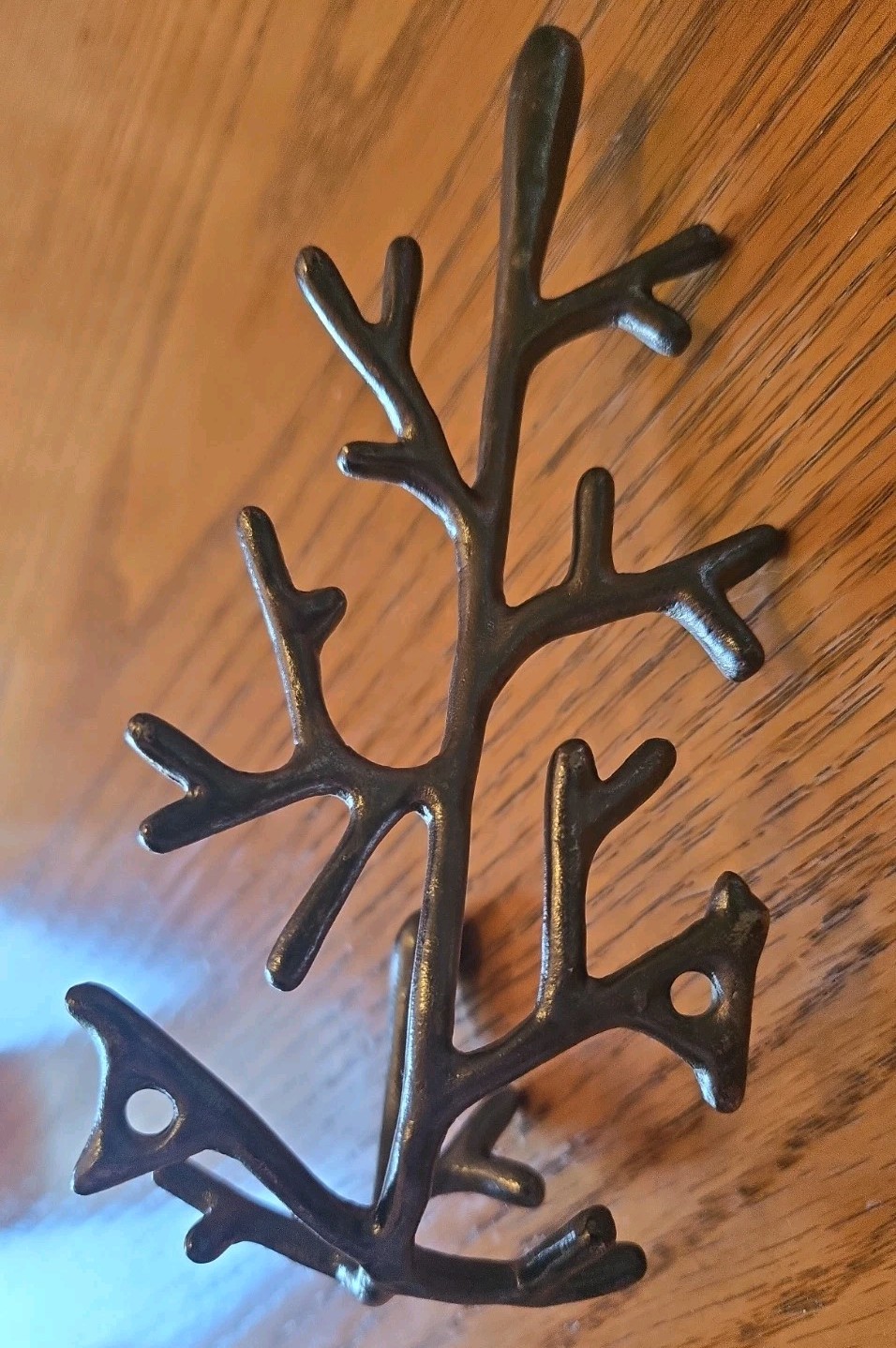 Wall Hanging Solid Metal Hook Tree Branch, Towel, Keys, Jewlery 6.5 ” H