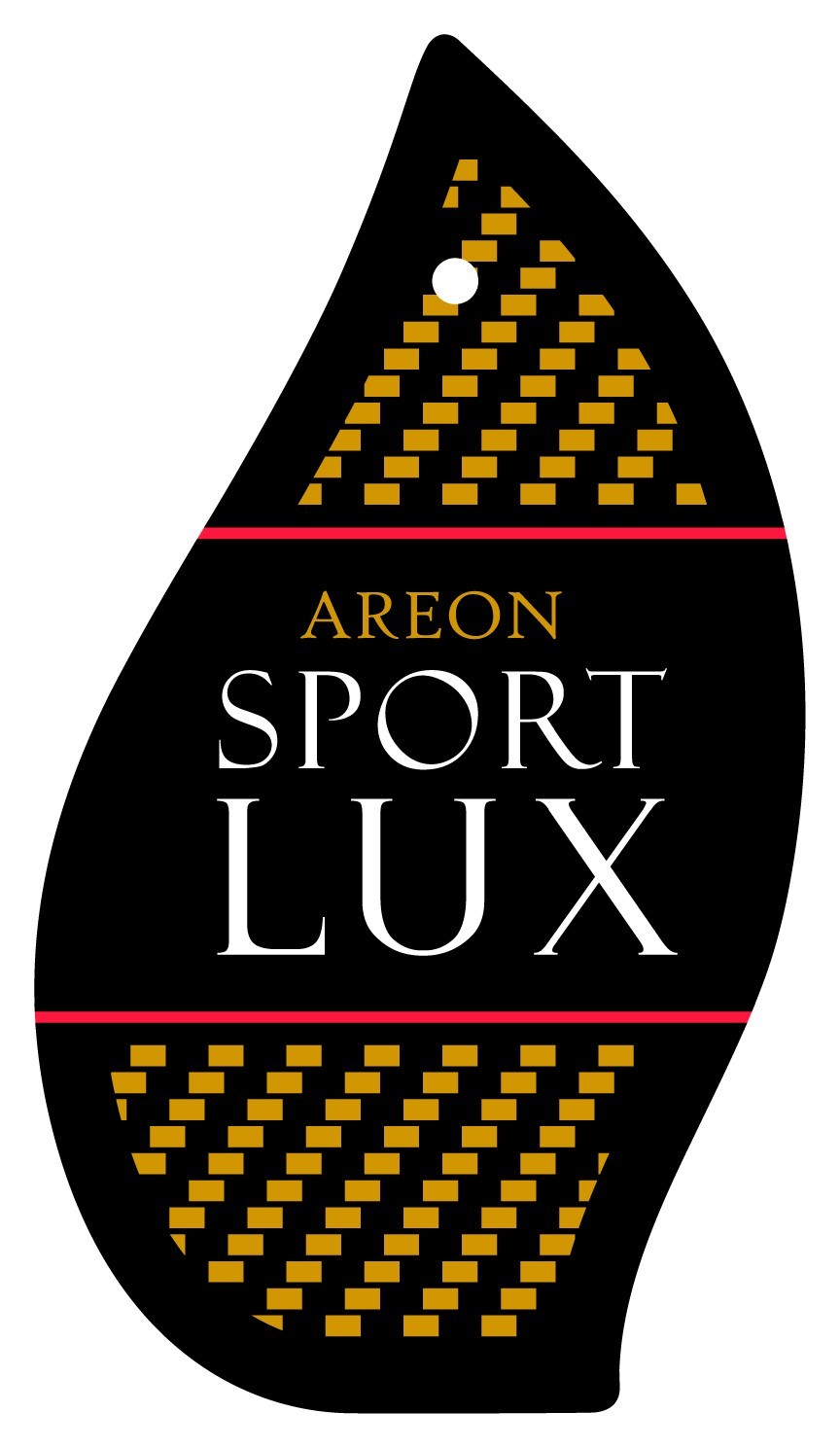 Areon Sport LUX Quality Perfume/Cologne Cardboard Car Air Freshener, Gold-24PK