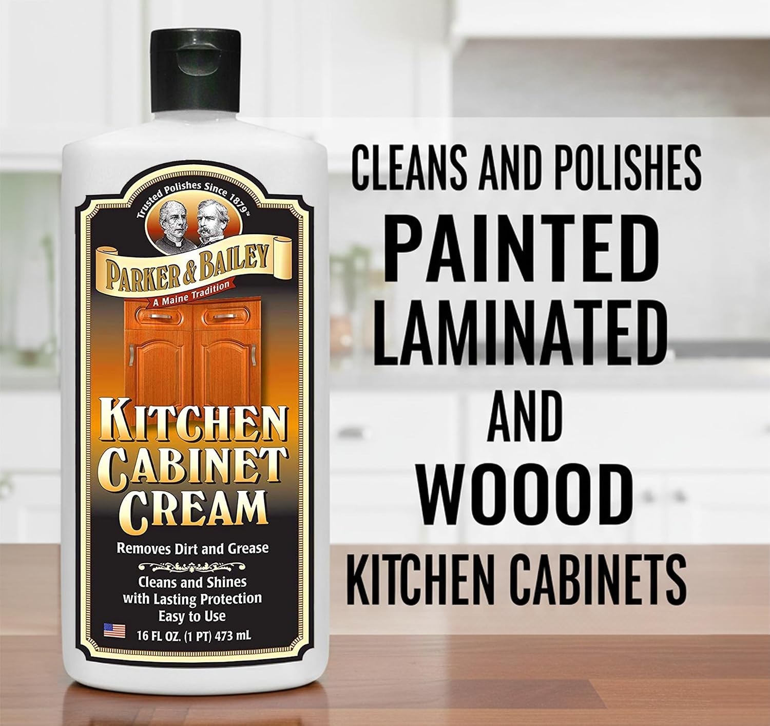Parker and Bailey Kitchen Cabinet Cream-Wood Cleaner-Grease Remover 16 oz 1