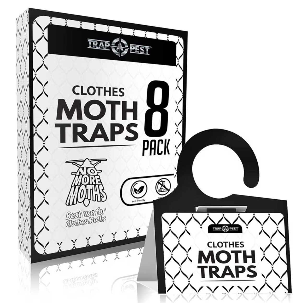 Clothing Moth Traps – 8 Pack – Non Toxic Moth Traps for Clothes with Pheromone..