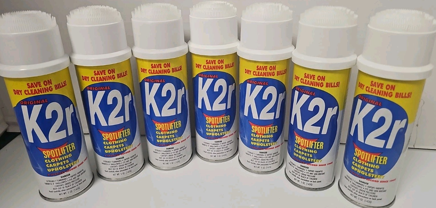 K2r Spot Lifter Stain Remover cleaner 5 Oz Clothing Carpet Cleaner 7 Cans