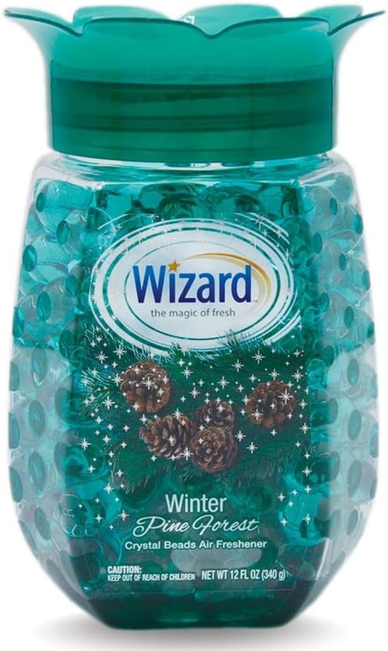PACK OF 12 – WIZARD Odor Eliminator Gel Beads (12 oz each) – Pine Forest