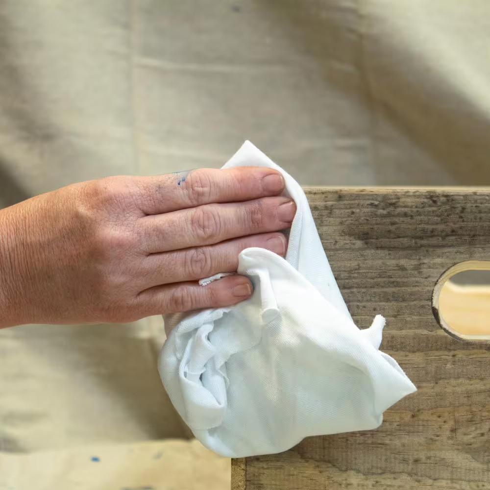 HDX Cotton Paint Staining Cloth Premium Cut Washable and Reusable Rags 10-Count