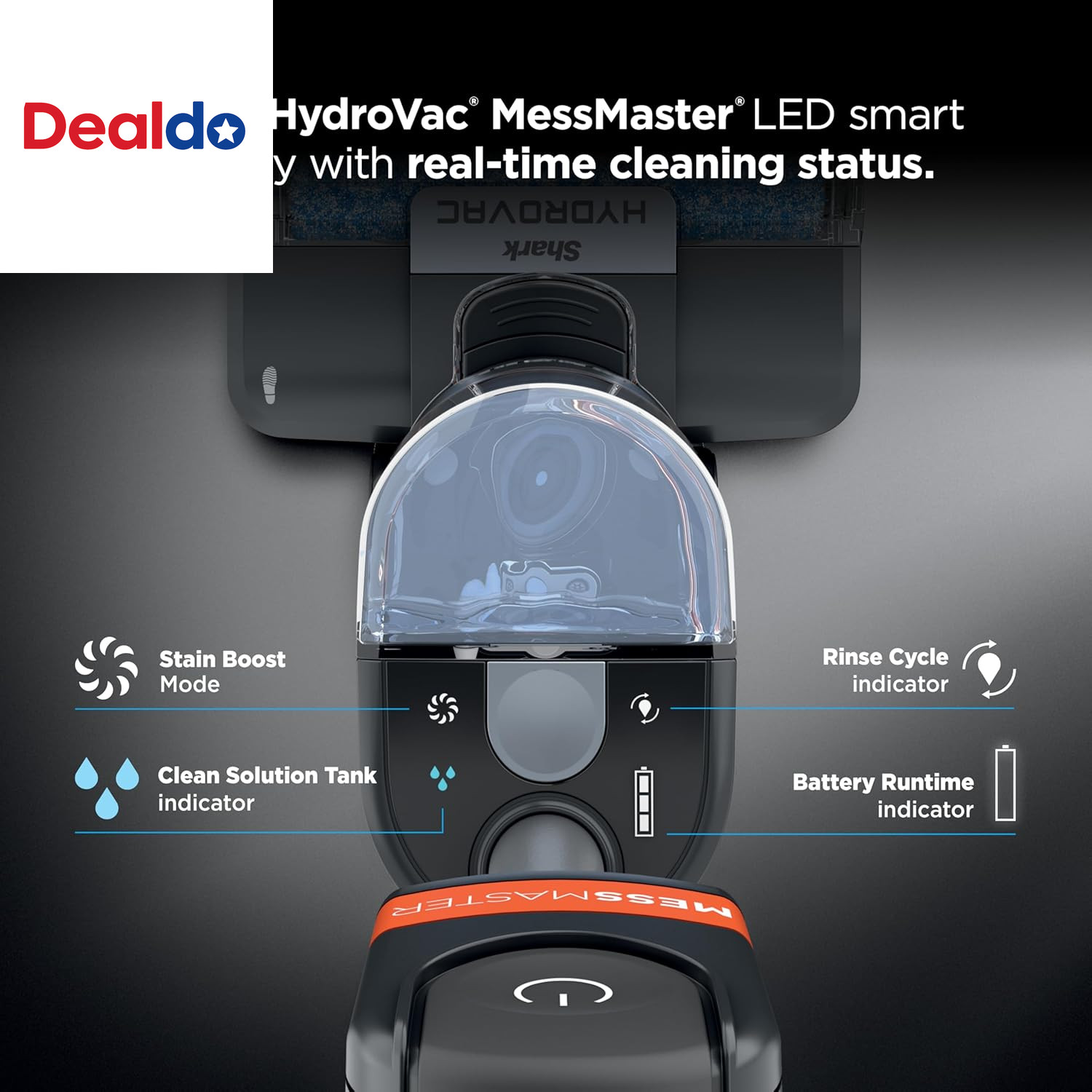 | Wet Dry Vacuum Cleaner | Vacuum and Mop Combo | Hydrovac Messmaster | 3-In-1 S