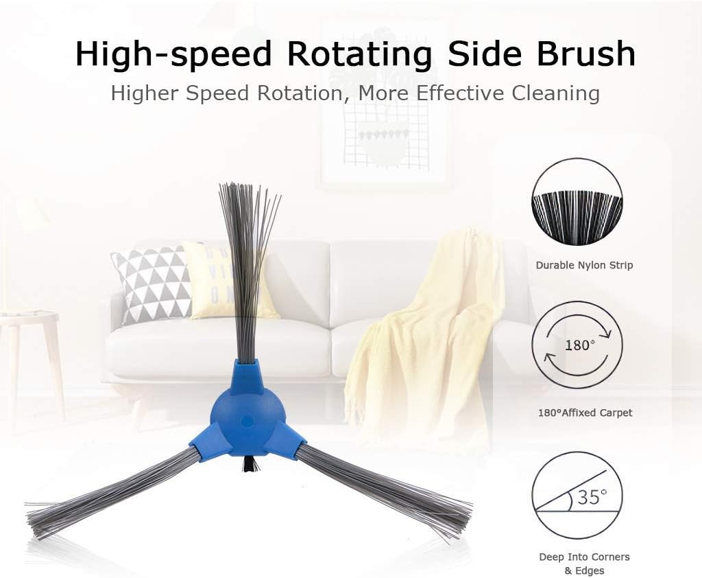 3x 6x Side Brush Replacement for Eufy RoboVac 11S 12 15T 15C 25C 30 30C 35C US