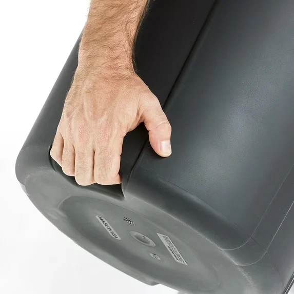 Hyper Tough 20 Gallon Heavy Duty Plastic Garbage Can, Included Lid, Black