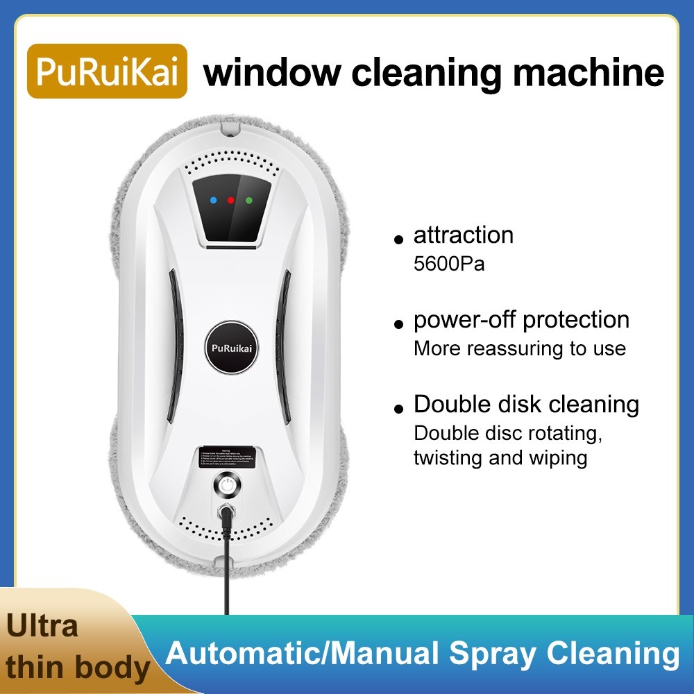 Smart Window Cleaning Robot, Remote Control Glass Cleaner, One-Button Operation