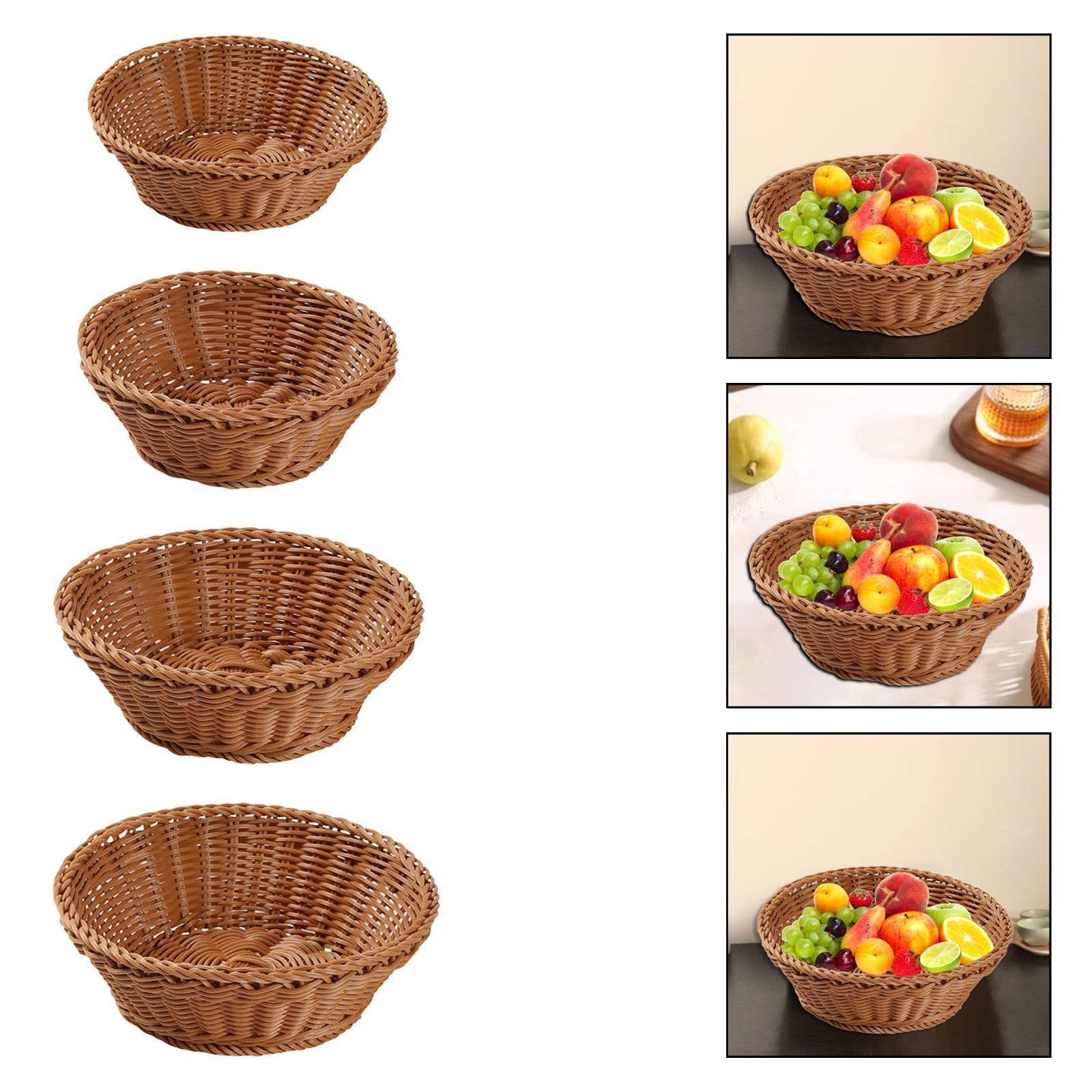 Woven Storage Basket Creative Snack Basket for Housewarming Home Dining Room
