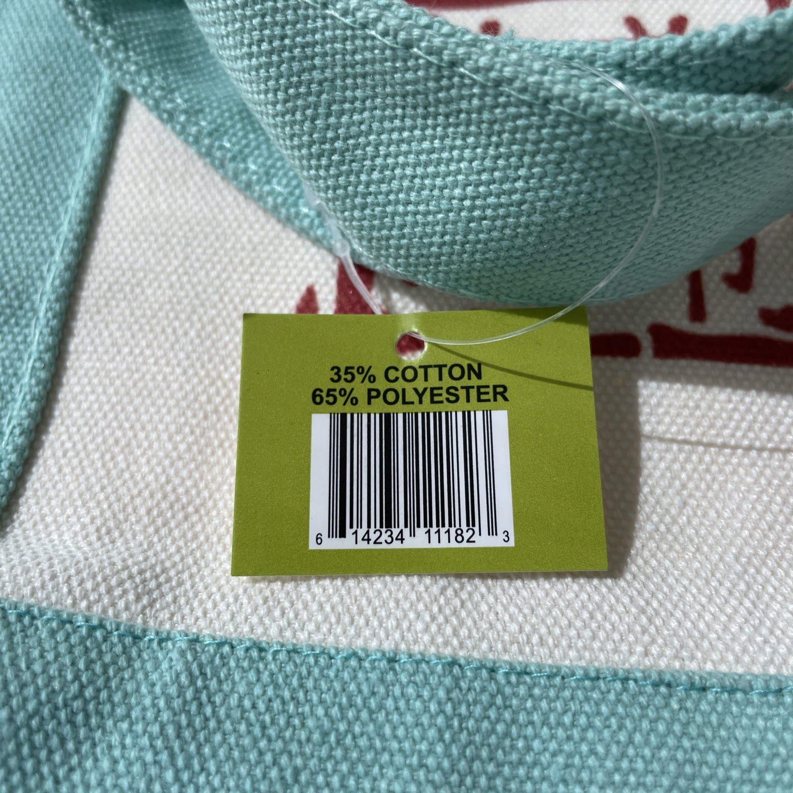 99 Ranch Market Canvas Mini Tote Bag White Mint Green Logo Small Reusable