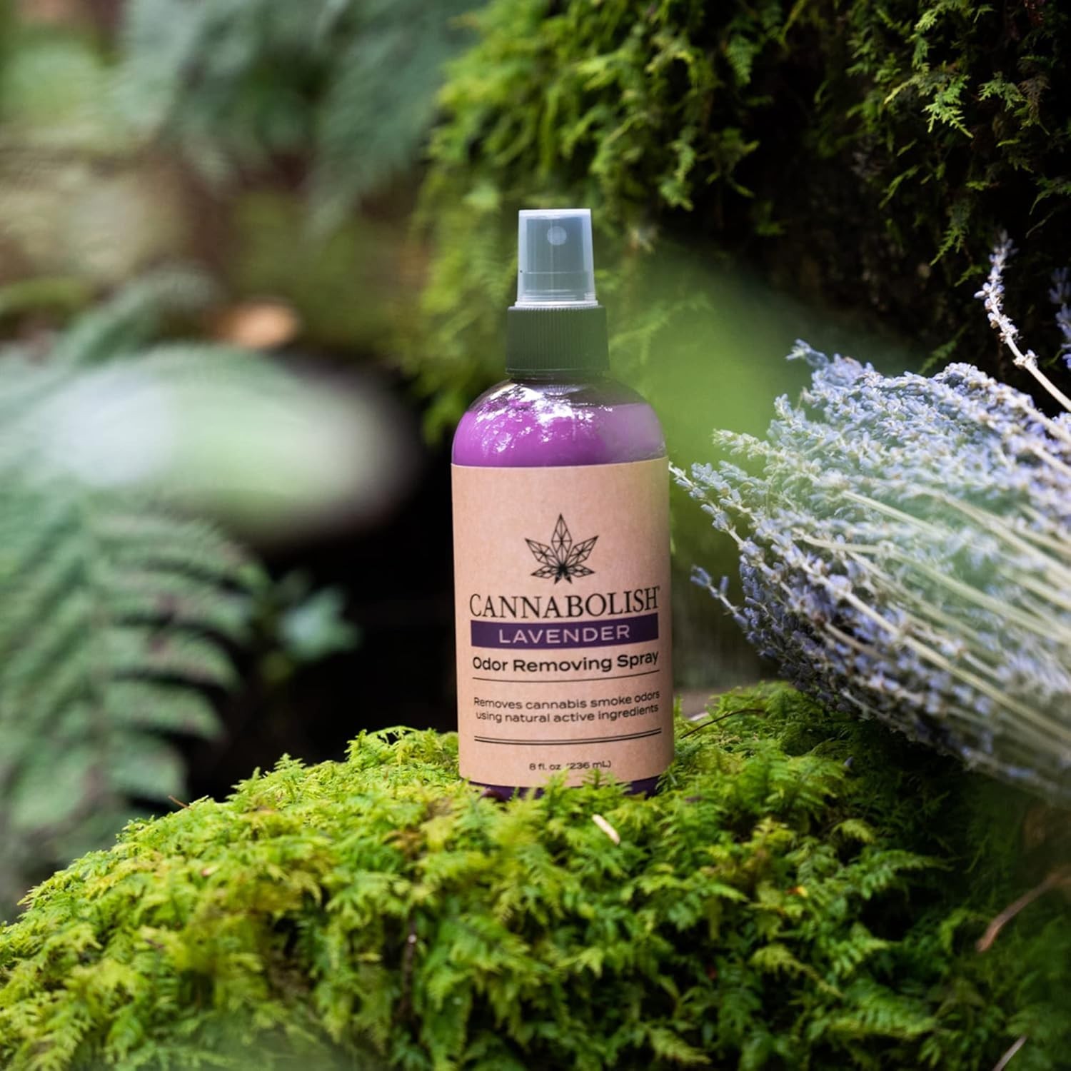 Cannabolish Lavender Smoke Odor Eliminator Spray and Air Freshener, 8 fl. oz, Na